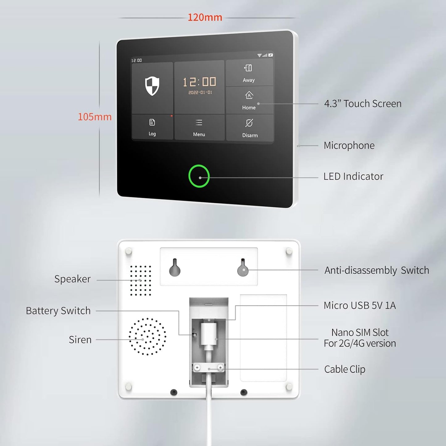 S1 - WiFi / GSM / 2G / 4G Home Alarm