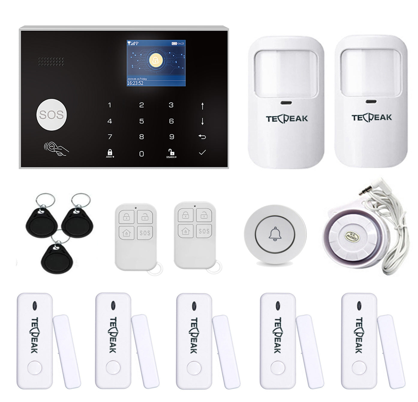 A2 – WiFi/GSM Security Alarm (Black)